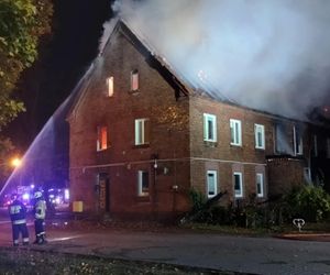 Pożar budynku mieszkalnego w Łobzie