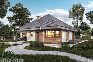 Projekt domu C444u Czterolistna koniczyna (wariant XVI) z kolekcji Muratora