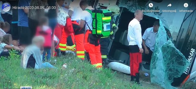 Wypadek autokaru z Polakami na Węgrzech