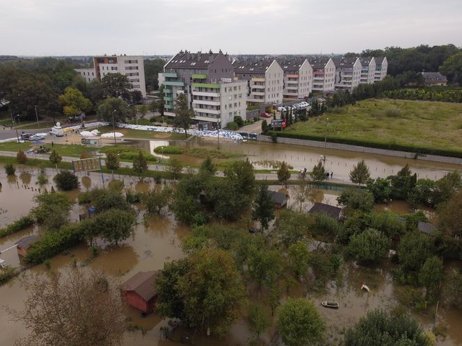  Fala powodziowa we Wrocławiu. Podtopienia na osiedlu Stabłowice