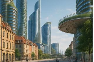 Poznań w 2040 roku według sztucznej inteligencji 