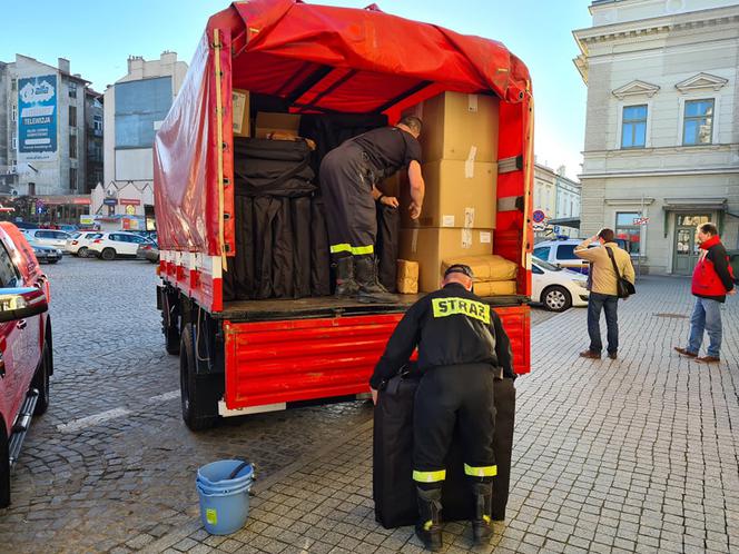 Punkt przyjęć dla Ukraińców w Przemyślu [ZDJĘCIA]