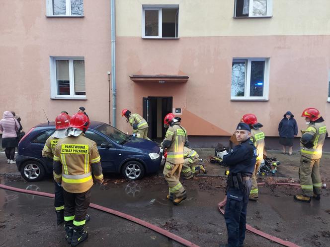 Pożar przy Żeromskiego w Starachowicach