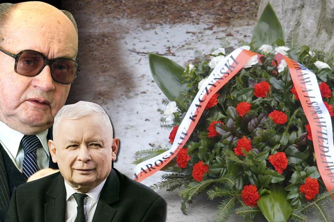 Wieńce od Jarosława Kaczyńskiego na grobach internowanych w stanie wojennym 