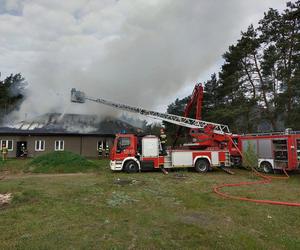 Pożar stolarni pod Nasielskiem