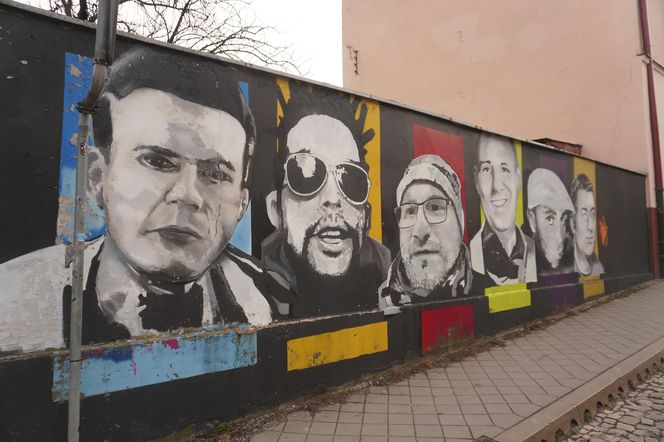 Mural ku pamięci kieleckich raperów