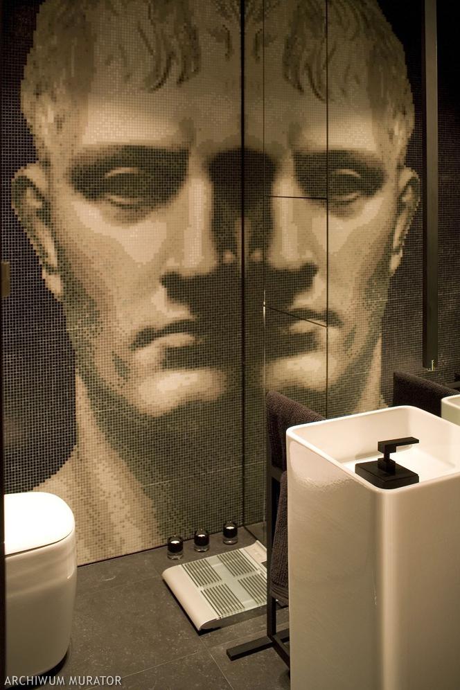 Mozaika w toalecie w stylu nowoczesnym