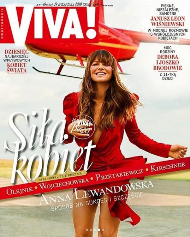 Anna Lewandowska na okładce magazynu Viva