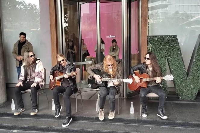 Muzycy Megadeth zagrali minikoncert przed hotelem w Argentynie 