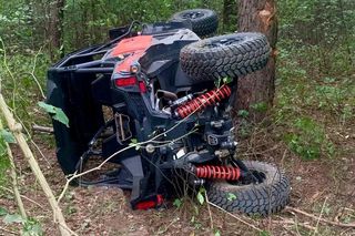 Somianka. 15-latek ciężko ranny w wypadku. Chłopak leżał pod pojazdem typu: buggy [ZDJĘCIA]