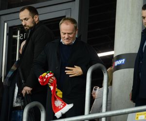 Donald Tusk przyleciał na mecz Litwa - Polska