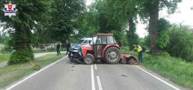 Tragiczny wypadek pod Lublinem. Nie żyje kierowca osobówki