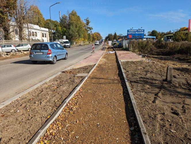 Utrudnienia na ul. Nakielskiej w Tarnowskich Górach. Prace na finiszu