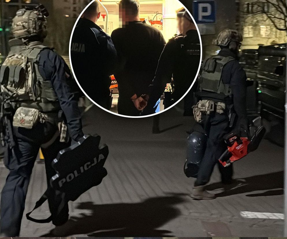 Antyterroryści na Grzybowskiej. Pilna akcja policji, jedna osoba zatrzymana