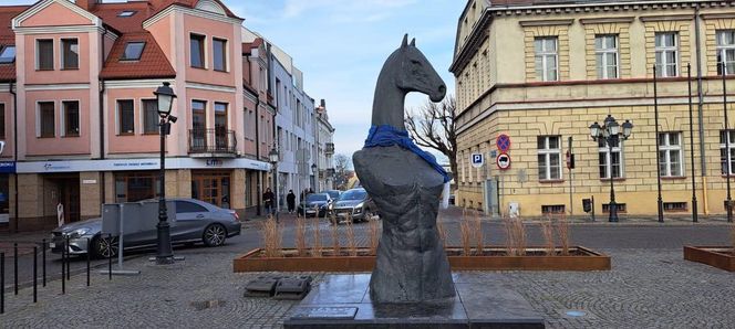 Tak prezentuje się pomnik Seksownego Konia z Konina