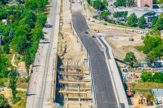 Nowy wiadukt na ul. Przybyszewskiego w Łodzi