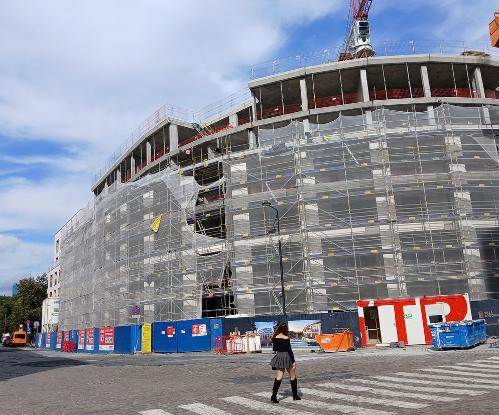 Villa Bogoria w Warszawie podczas budowy