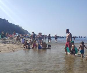 Plaża w Dębkach wrzesień 2023