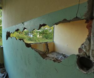 Opuszczona miejscowość Kłomino