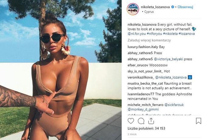 Nikoleta Lozanova, bułgarska modelka