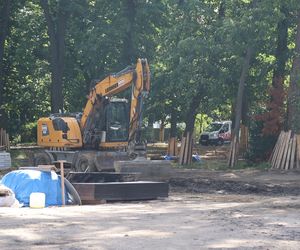 Rewitalizacja parku Bronowickiego w lublinie - postęp prac na koniec lipca 2025