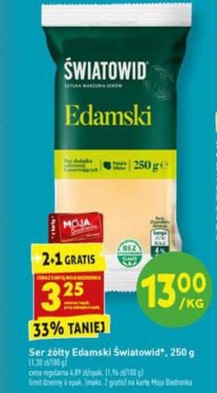 Ser żółty Edamski 2+1 gratis