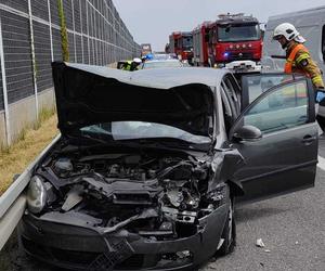 Wypadek na A4 w Biadolinach Radłowskich - 12.07.2023r.