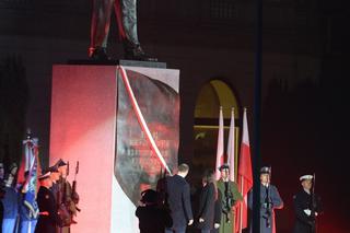 Odsłonięcie pomnika Lecha Kaczyńskiego w Warszawie