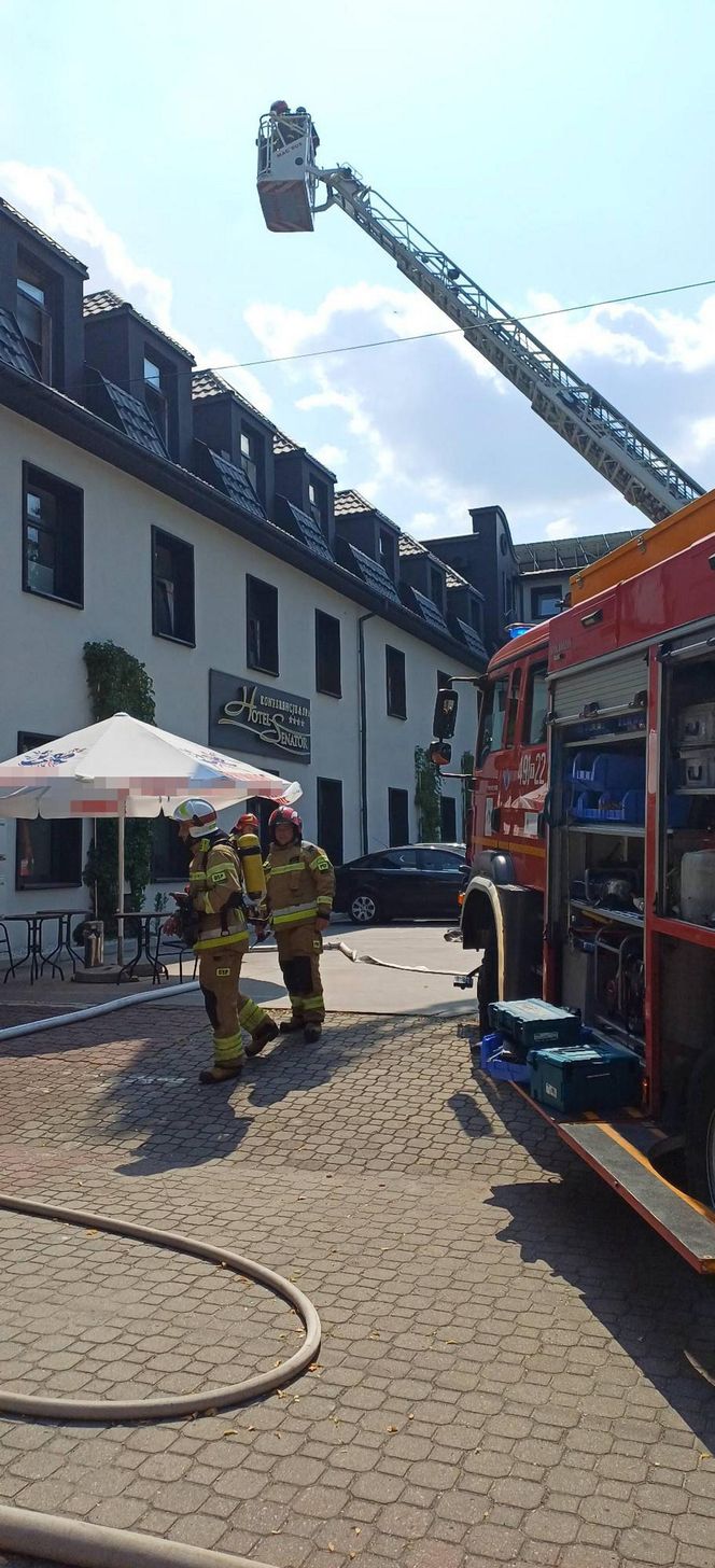 Pożar hotelu Senator w Starachowicach