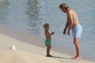 Zbigniew Boniek na plaży