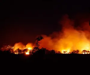 Pożar tartaku w Czarnej