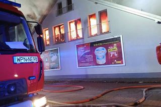 Pożar Biedronki w Płońsku na Mazowszu 2.12.2024