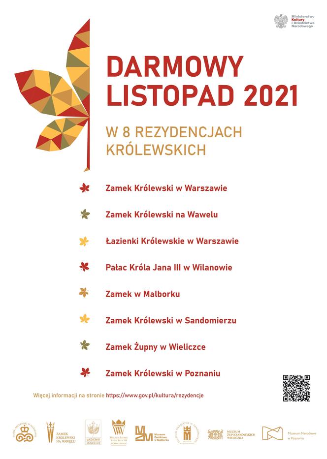 Co proponują rezydencje królewskie w listopadzie 2023 r.?