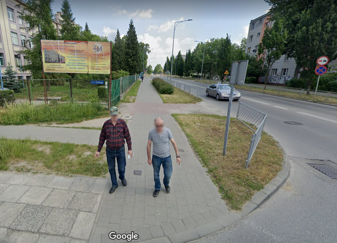 Google Street View w Kielcach. Osiedle Czarnów