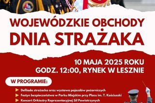 Wojewódzkie Obchody Dnia Strażaka w Lesznie. Uroczystość, atrakcje i utrudnienia w ruchu