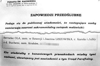 Joanna Liszowska i Ola Serneke wezmą ślub w Krakowie