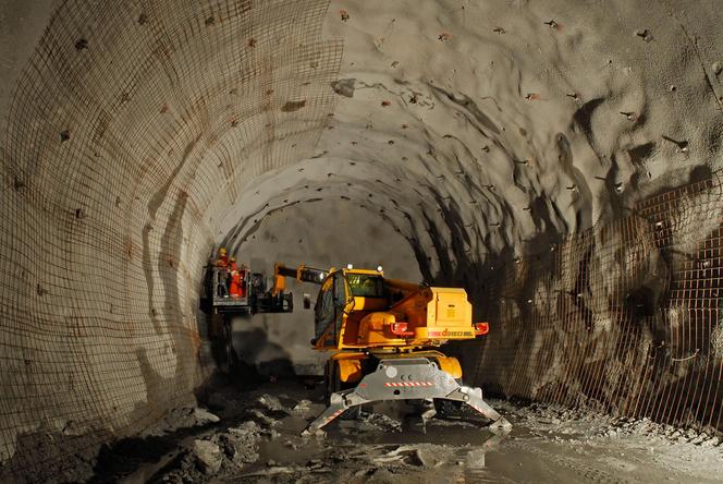 Budowa Tunelu Bazowego Brenner na granicy Austrii i Włoch