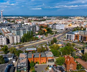 Kępa Mieszczańska we Wrocławiu - widok z drona