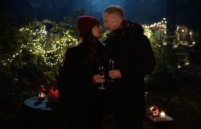 M jak miłość, zabawa sylwestrowa. M jak miłość, zabawa sylwestrowa. Magda (Anna Mucha), Andrzej Budzyński (Krystian Wieczorek)