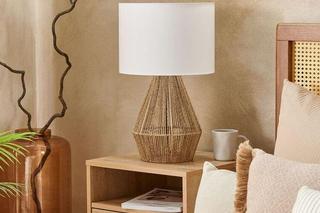 Lampa stołowa pleciona naturalna Malewa, beliani