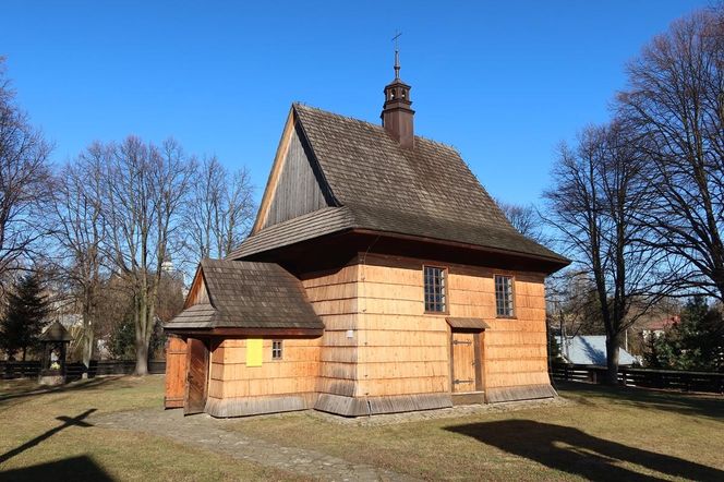 Kościół filialny Świętego Sebastiana w Kosinie na Podkarpaciu. 