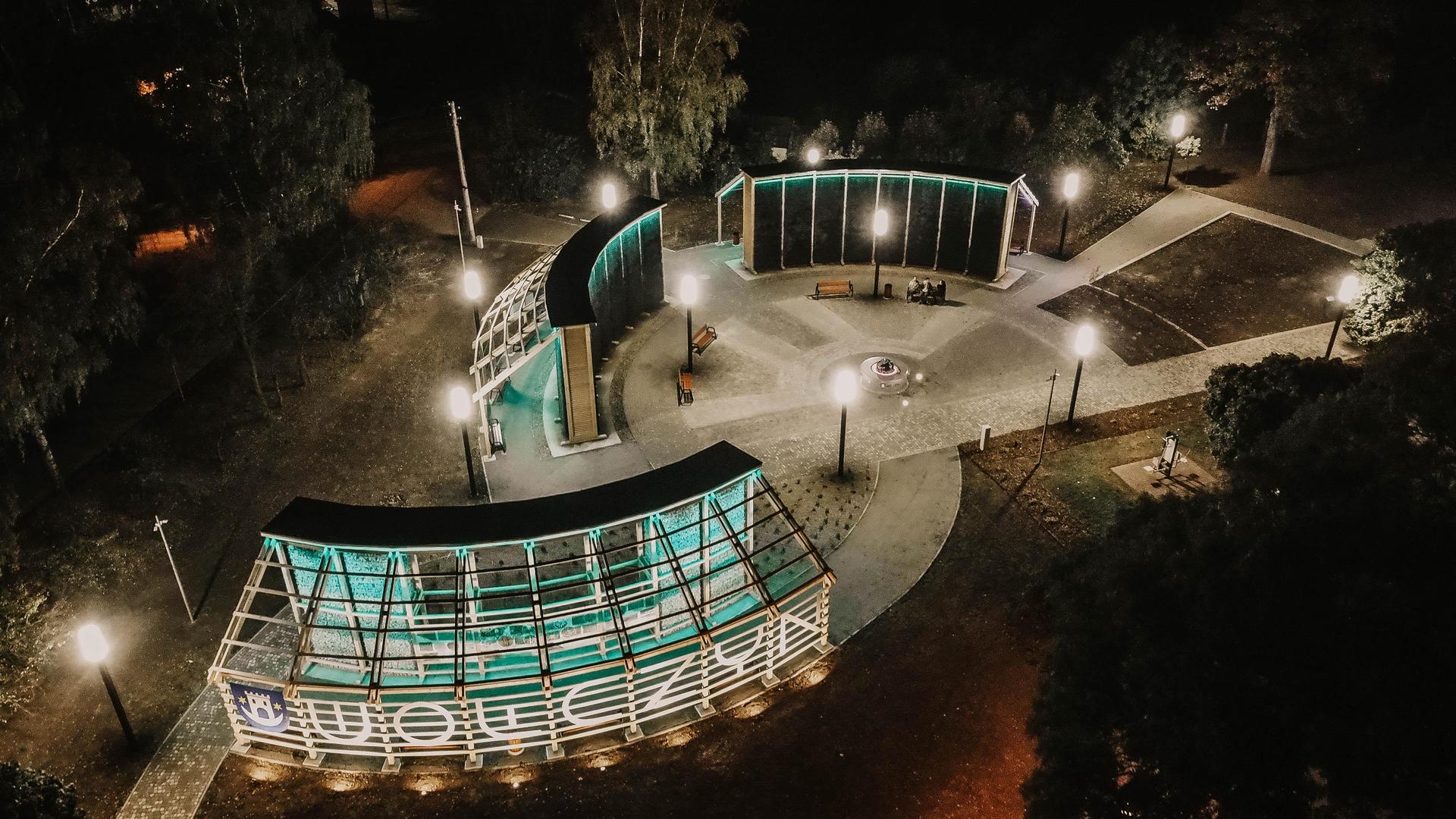 Tężnia solankowa wraz z ogrodem halofitów w Wołczynie