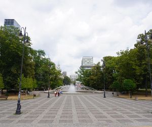 Park Świętokrzyski przed Pałacem Kultury i Nauki w Warszawie
