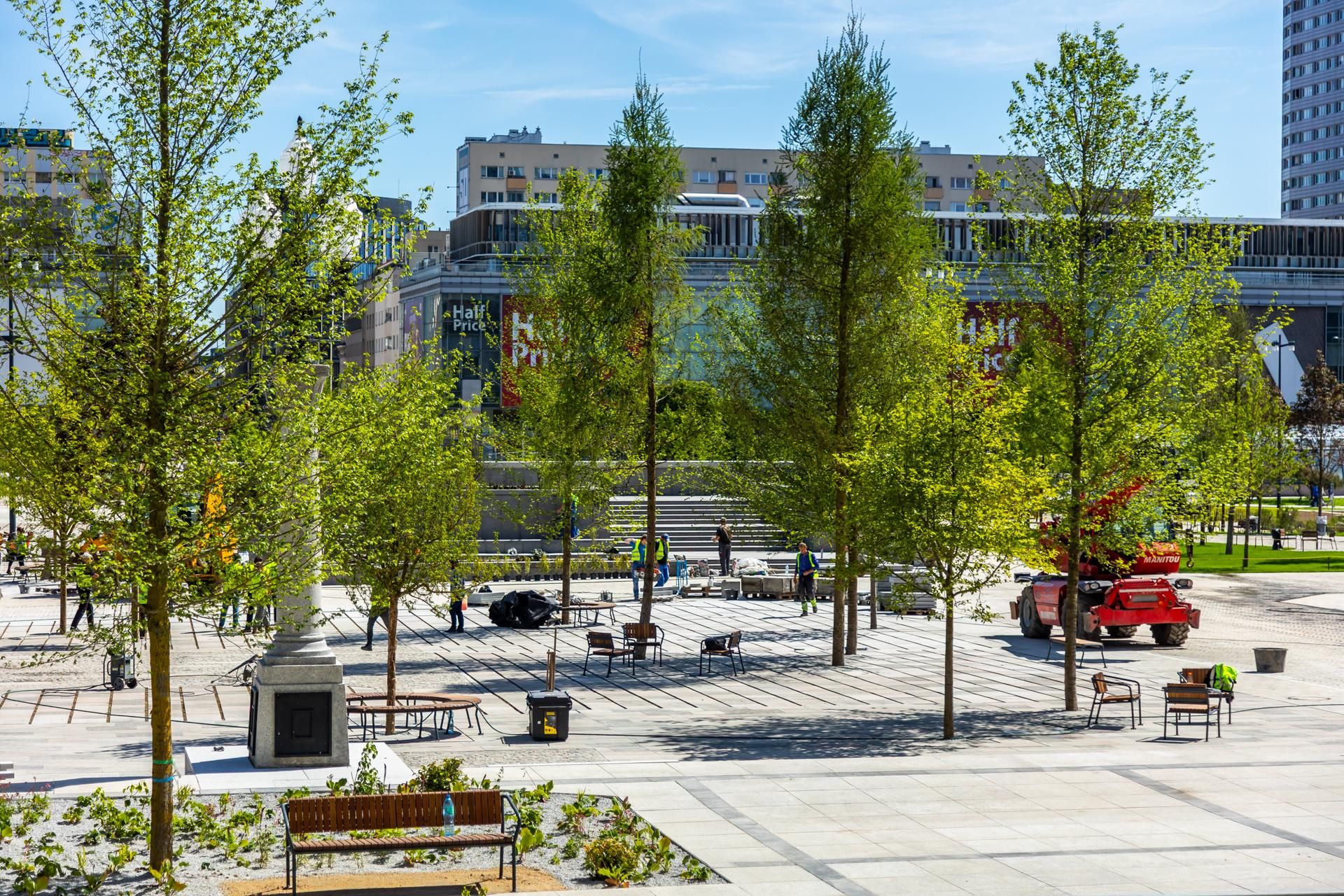 Plac Centralny Warszawa, sierpień 2025