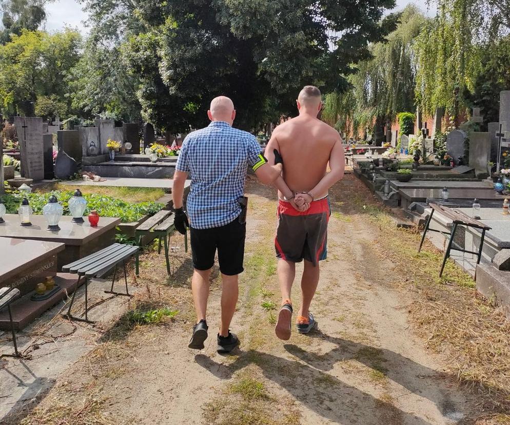 Śląscy Łowcy Głów szukali włamywacza. Był na cmentarzu