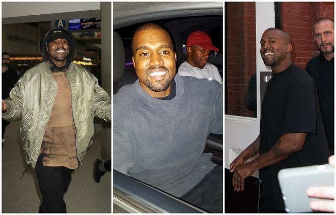 Uśmiechnięty Kanye West 
