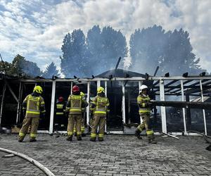 Pożar pawilonów handlowych we Władysławowie