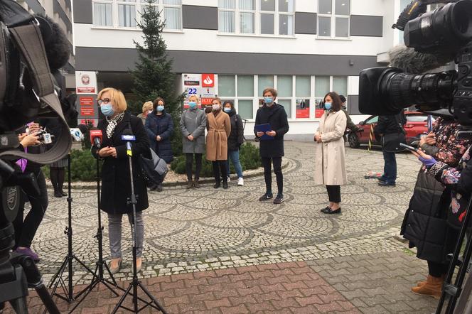 Protest pracowników poznańskiego sanepidu