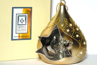Ręcznie wykonane,szklane ozdoby świąteczne Mdina Glass z Malty zdjecie nr 3