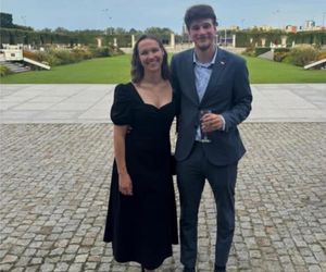 Daniel Nawrocki z dziewczyną Magdą